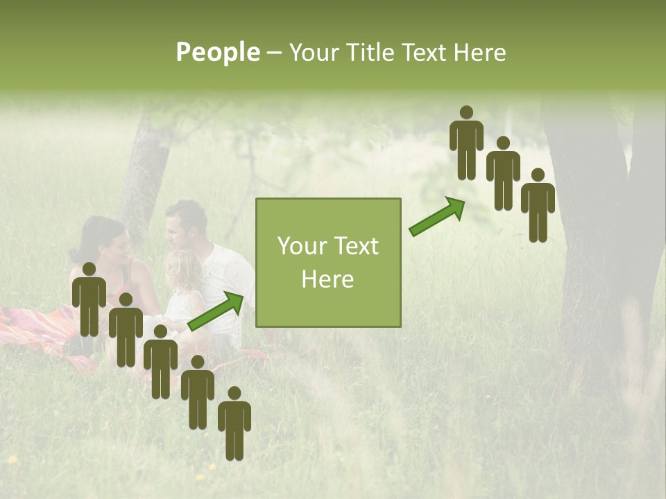 Happy Outside Male PowerPoint Template