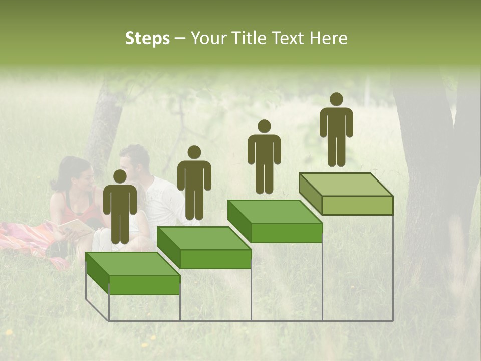 Happy Outside Male PowerPoint Template