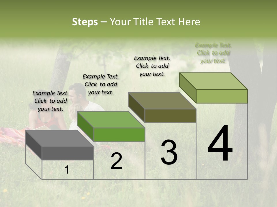 Happy Outside Male PowerPoint Template