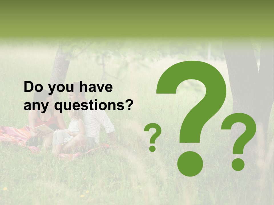 Happy Outside Male PowerPoint Template