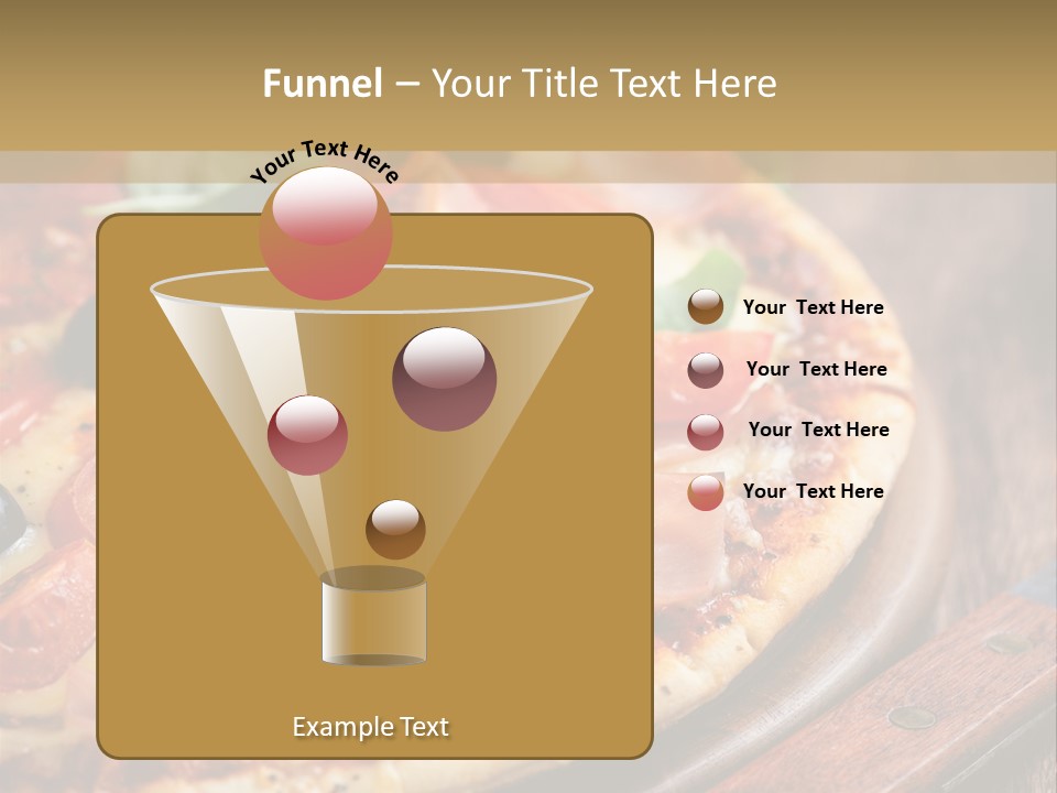 Herbs Chopping Board Pizza PowerPoint Template