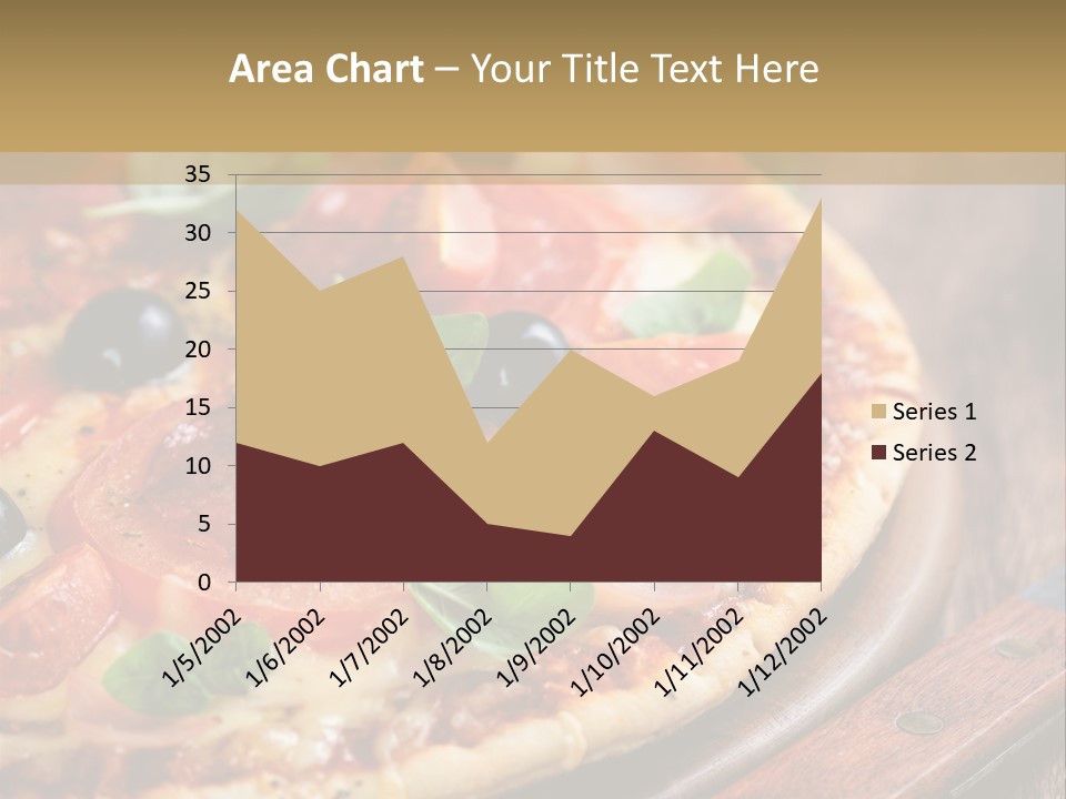 Herbs Chopping Board Pizza PowerPoint Template