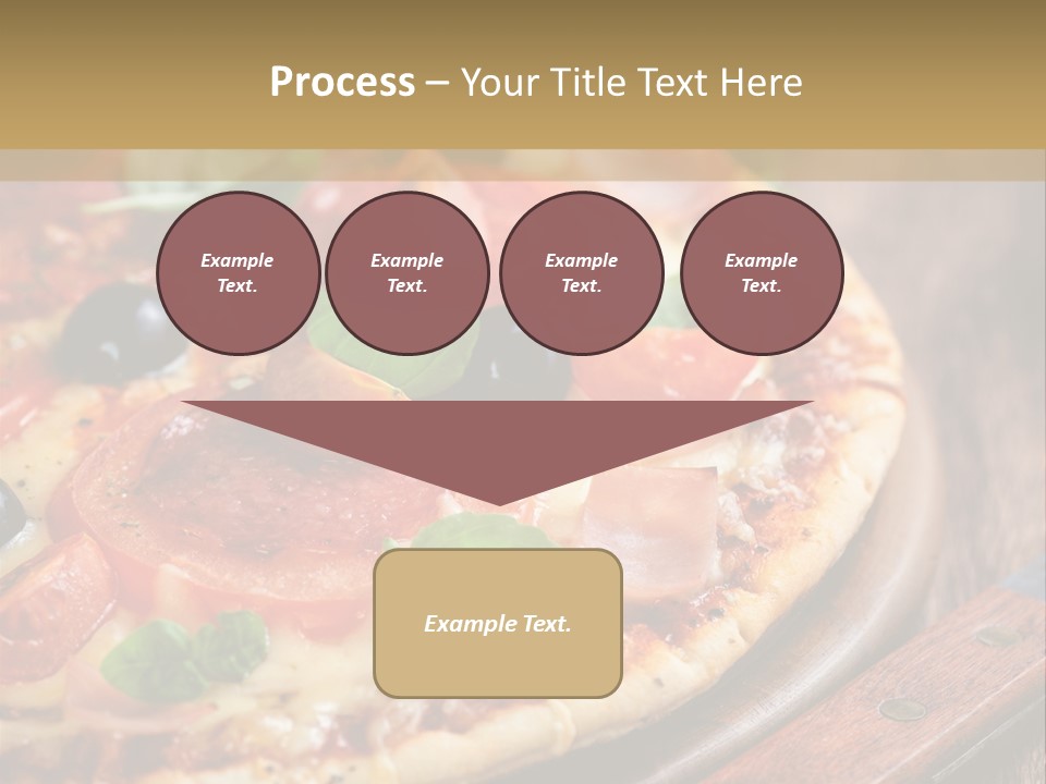 Herbs Chopping Board Pizza PowerPoint Template