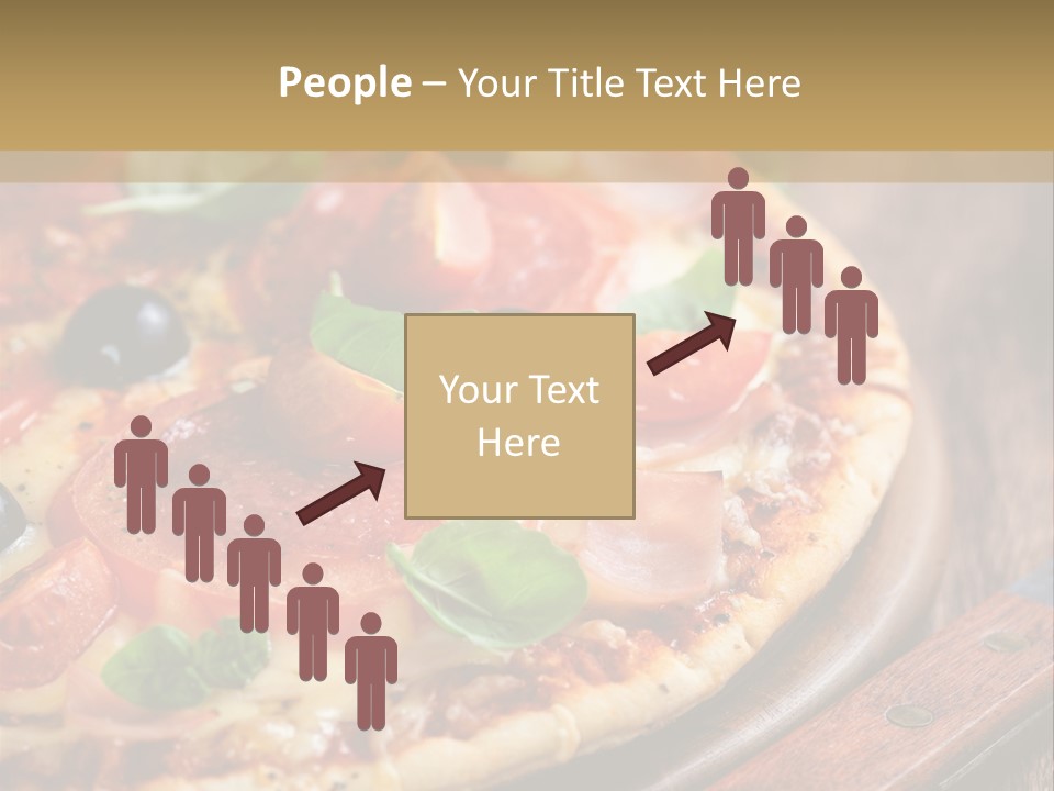 Herbs Chopping Board Pizza PowerPoint Template