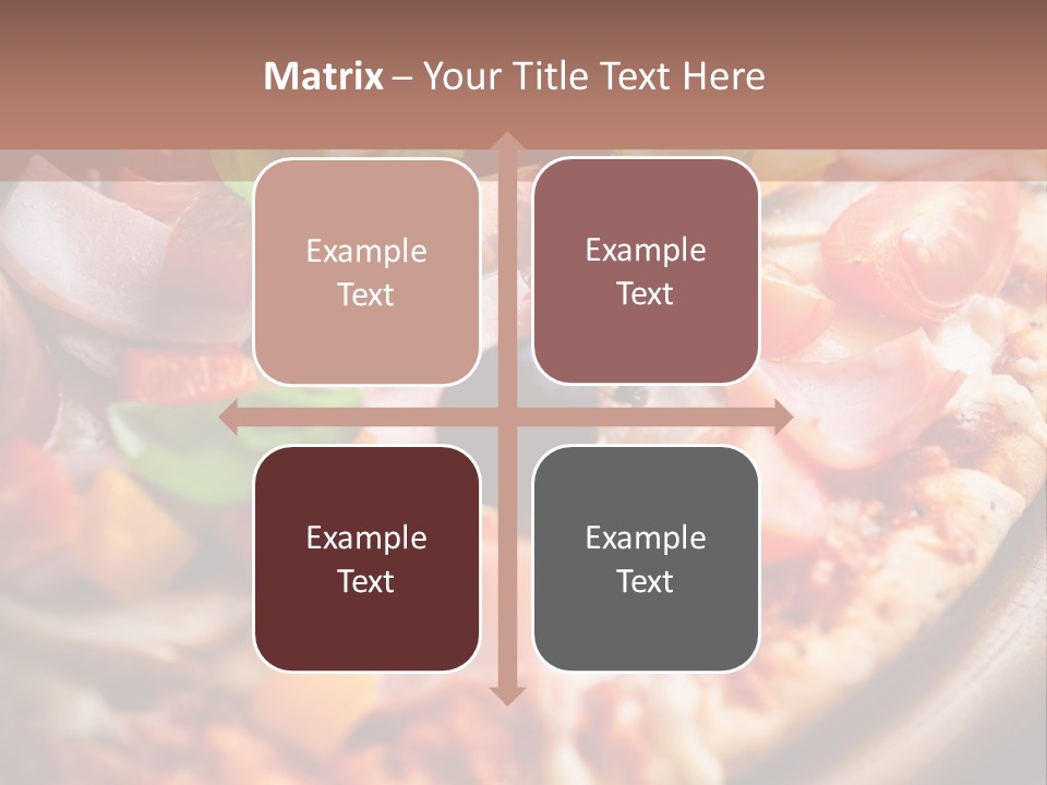 Cherry Tomatoes Herbs Rustic PowerPoint Template