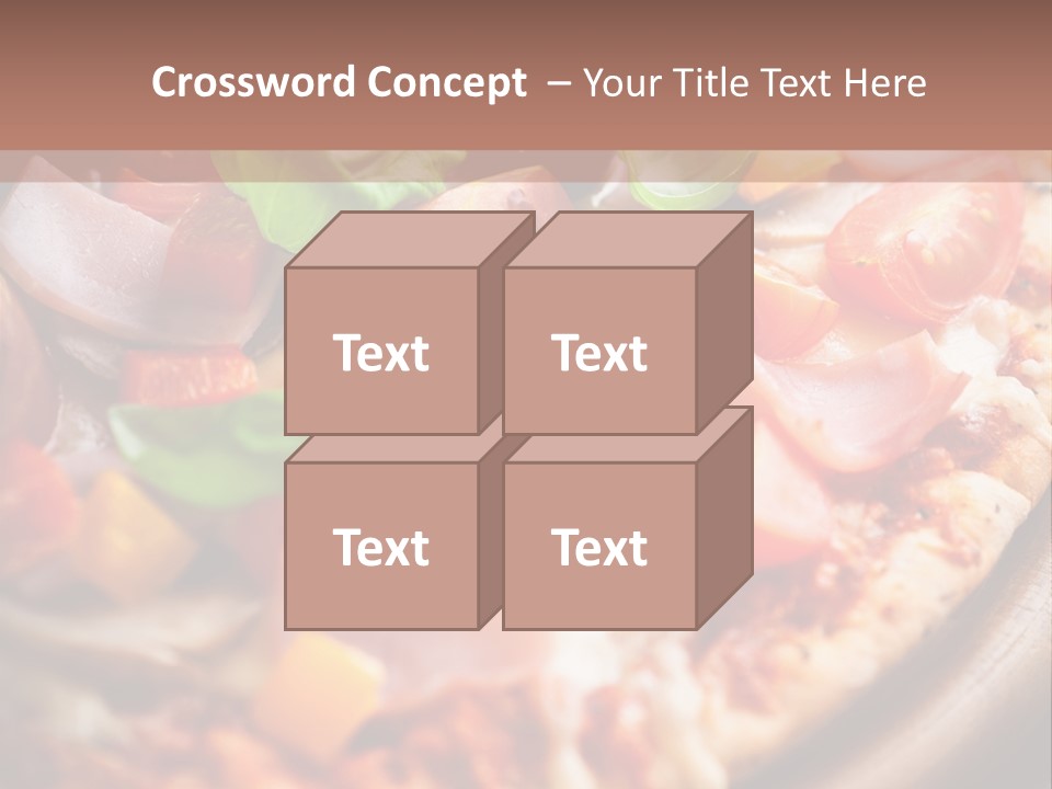 Cherry Tomatoes Herbs Rustic PowerPoint Template