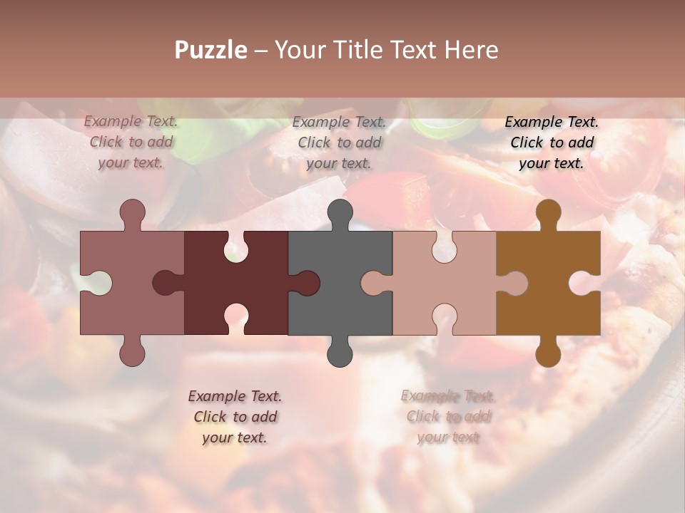 Cherry Tomatoes Herbs Rustic PowerPoint Template