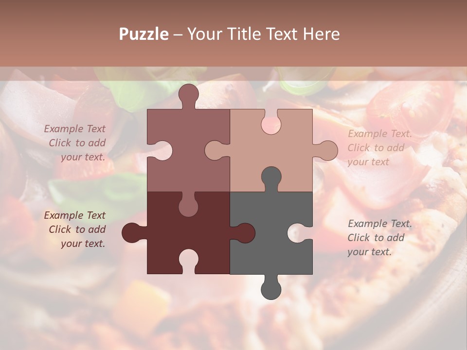 Cherry Tomatoes Herbs Rustic PowerPoint Template