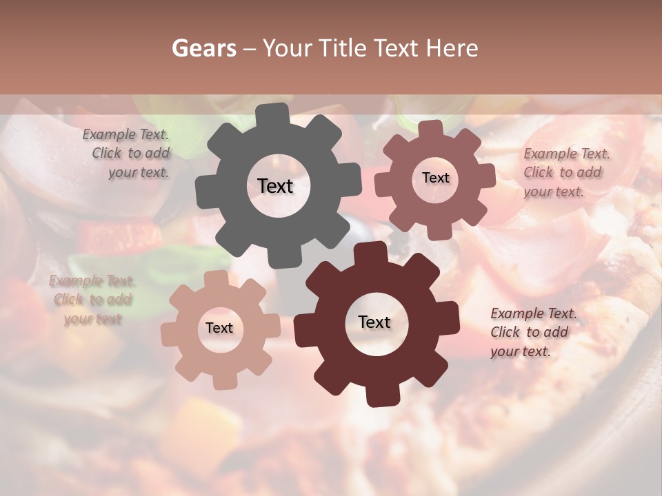 Cherry Tomatoes Herbs Rustic PowerPoint Template
