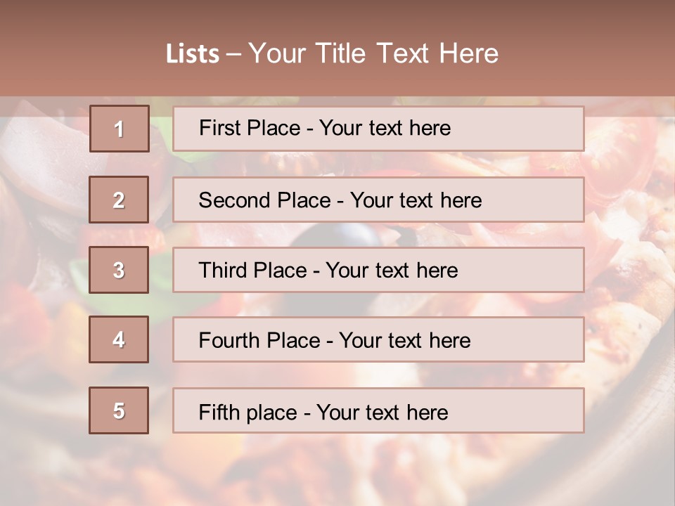 Cherry Tomatoes Herbs Rustic PowerPoint Template