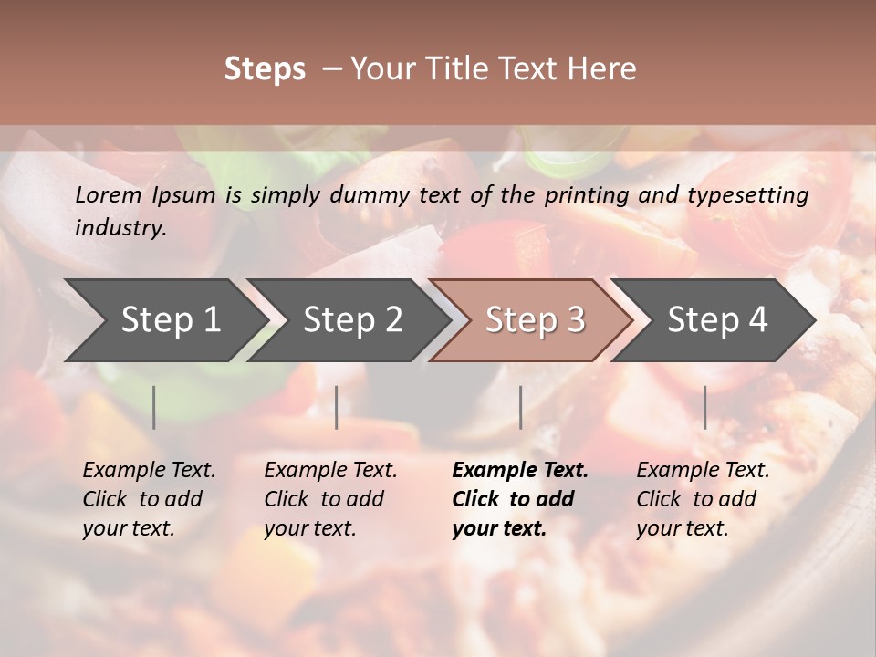 Cherry Tomatoes Herbs Rustic PowerPoint Template