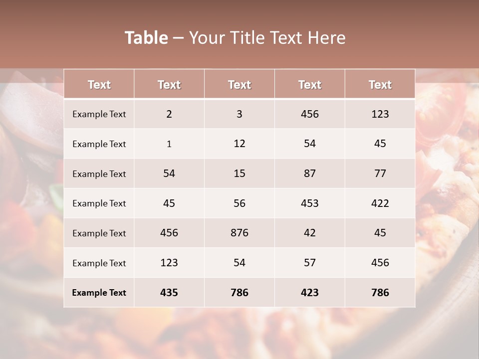 Cherry Tomatoes Herbs Rustic PowerPoint Template