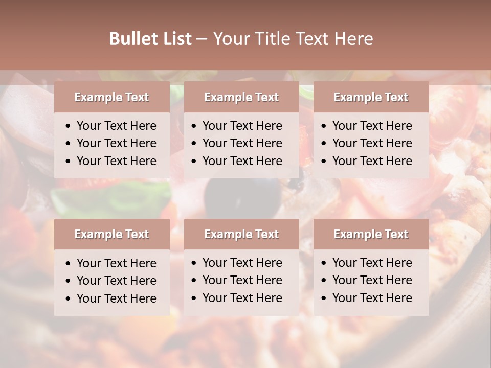 Cherry Tomatoes Herbs Rustic PowerPoint Template
