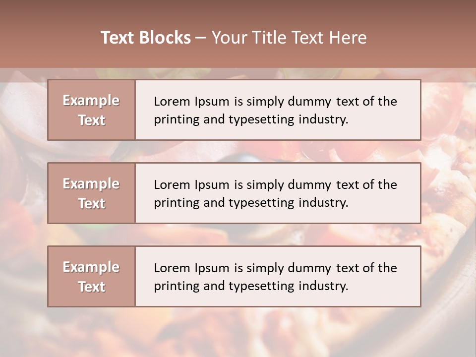 Cherry Tomatoes Herbs Rustic PowerPoint Template