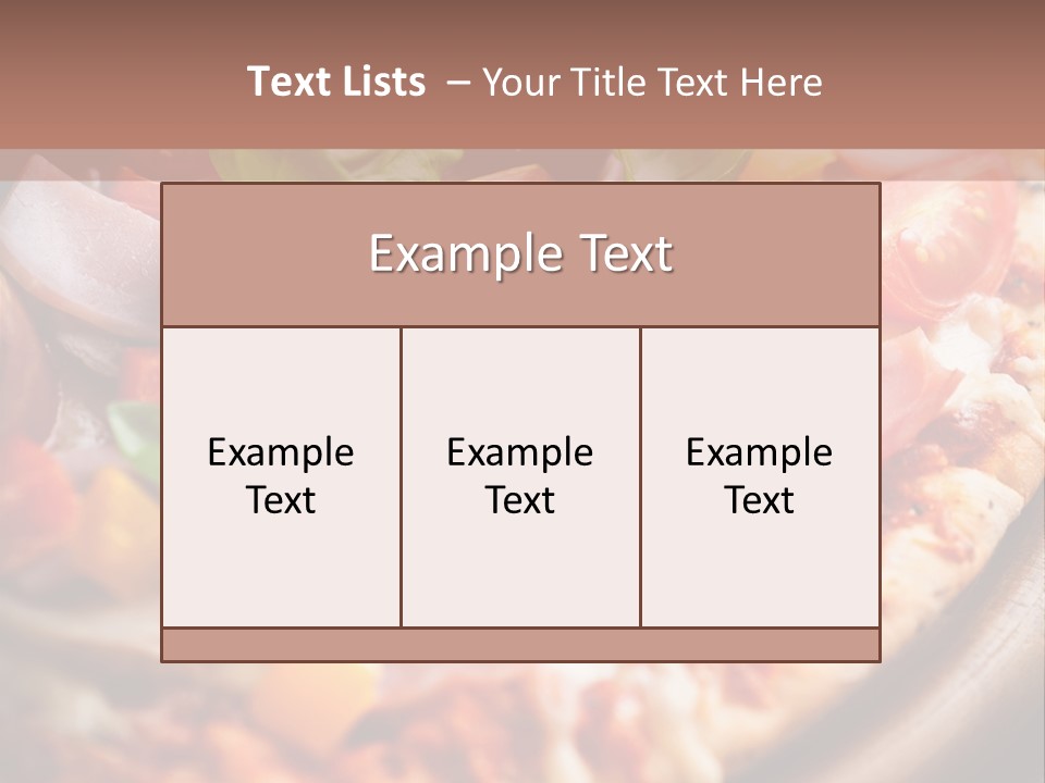 Cherry Tomatoes Herbs Rustic PowerPoint Template