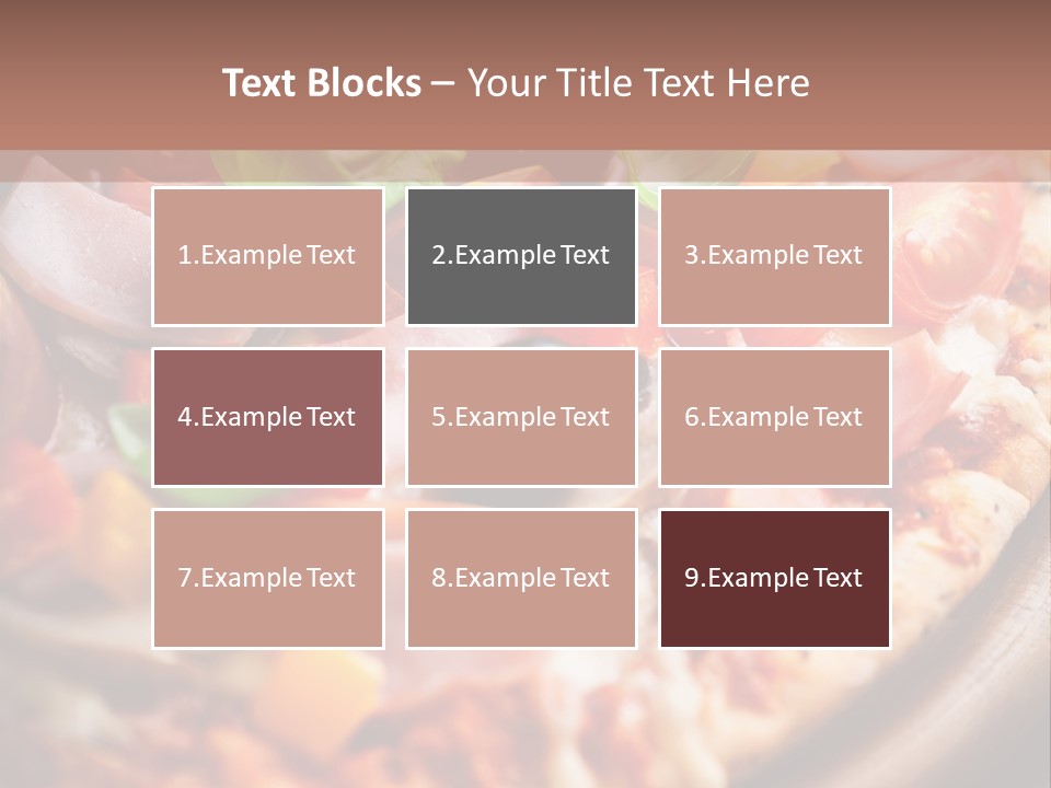 Cherry Tomatoes Herbs Rustic PowerPoint Template