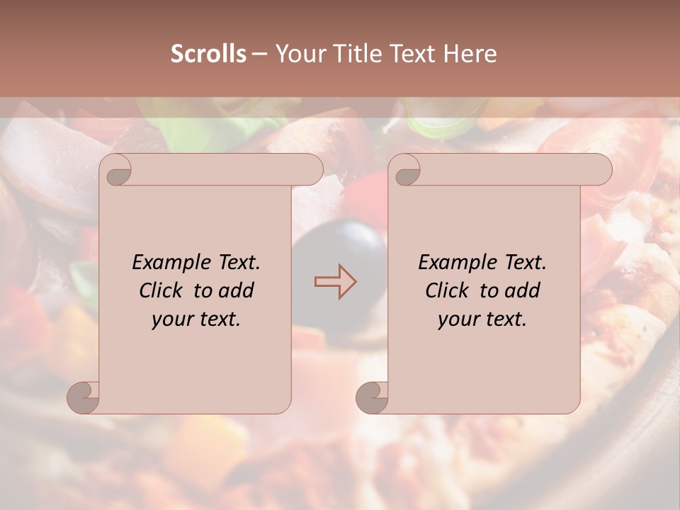 Cherry Tomatoes Herbs Rustic PowerPoint Template