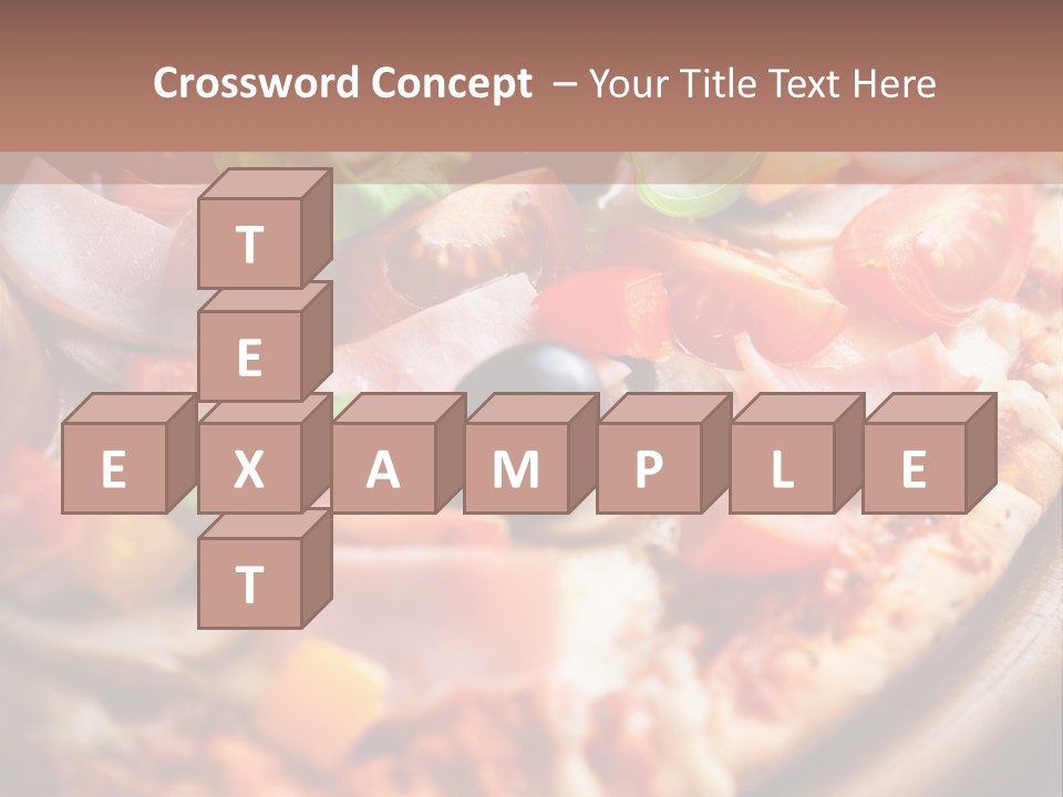 Cherry Tomatoes Herbs Rustic PowerPoint Template