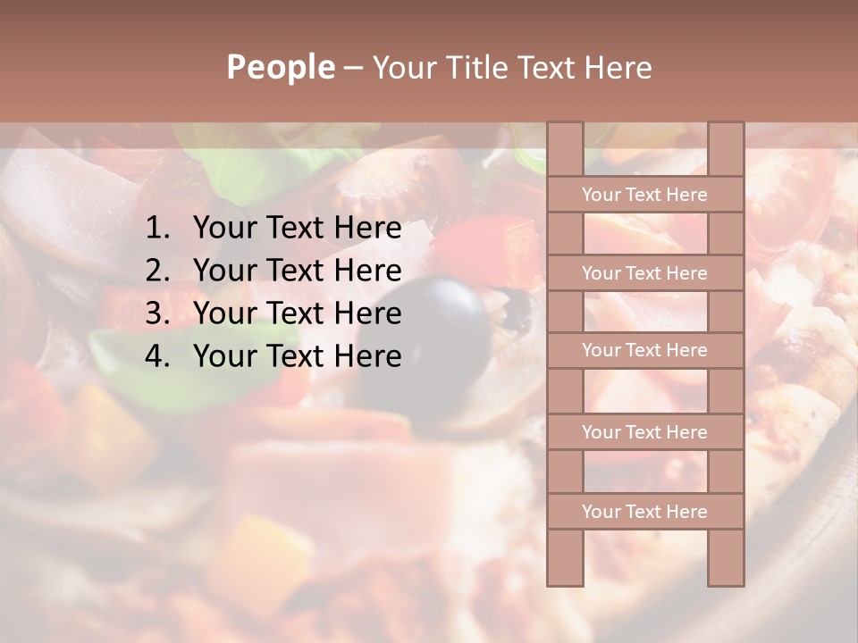 Cherry Tomatoes Herbs Rustic PowerPoint Template