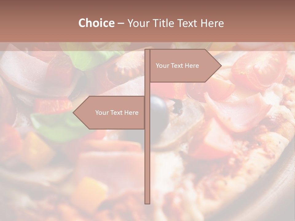 Cherry Tomatoes Herbs Rustic PowerPoint Template