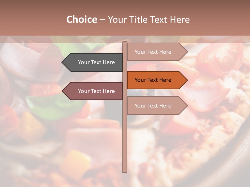 Cherry Tomatoes Herbs Rustic PowerPoint Template