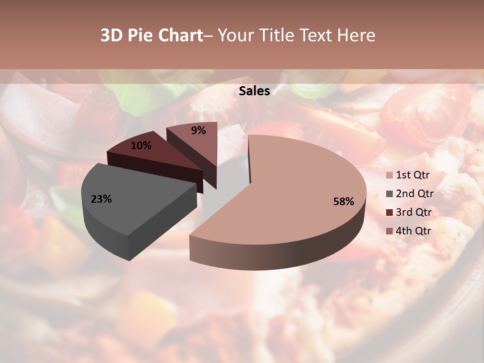 Cherry Tomatoes Herbs Rustic PowerPoint Template