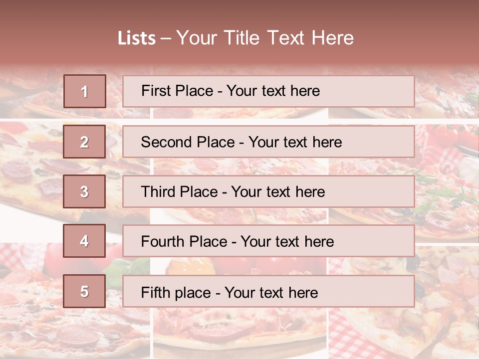Tasty Food Set PowerPoint Template