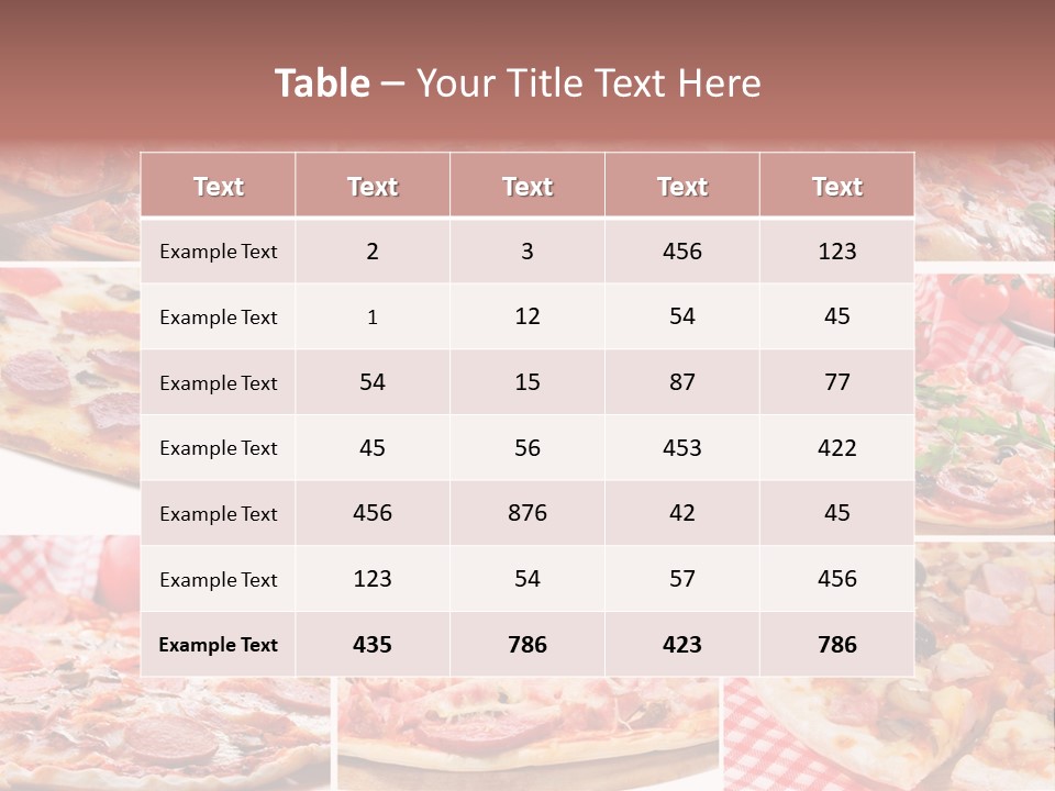 Tasty Food Set PowerPoint Template
