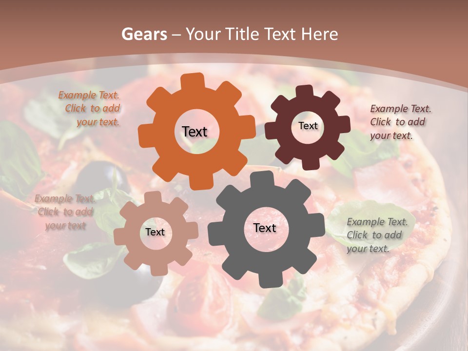 Italian Cuisine Baked Salami PowerPoint Template