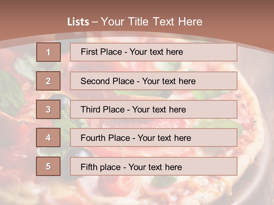 Italian Cuisine Baked Salami PowerPoint Template