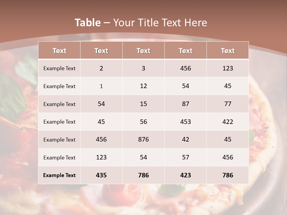 Italian Cuisine Baked Salami PowerPoint Template