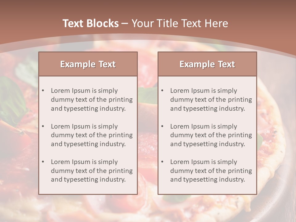 Italian Cuisine Baked Salami PowerPoint Template