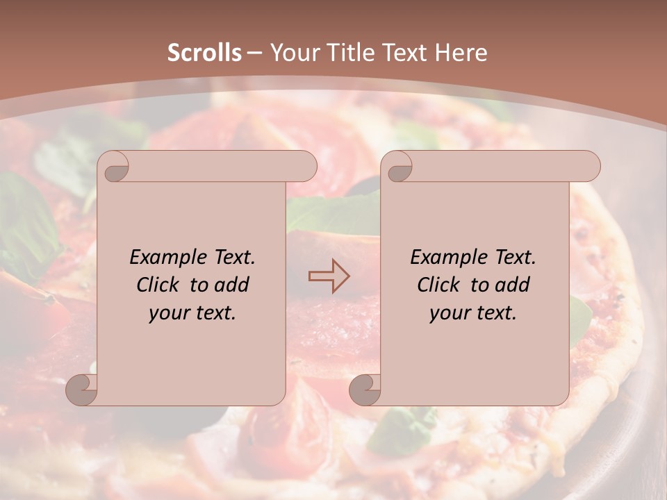 Italian Cuisine Baked Salami PowerPoint Template