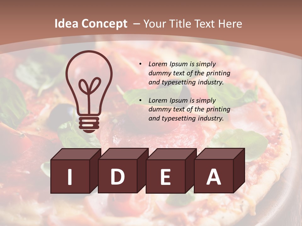 Italian Cuisine Baked Salami PowerPoint Template