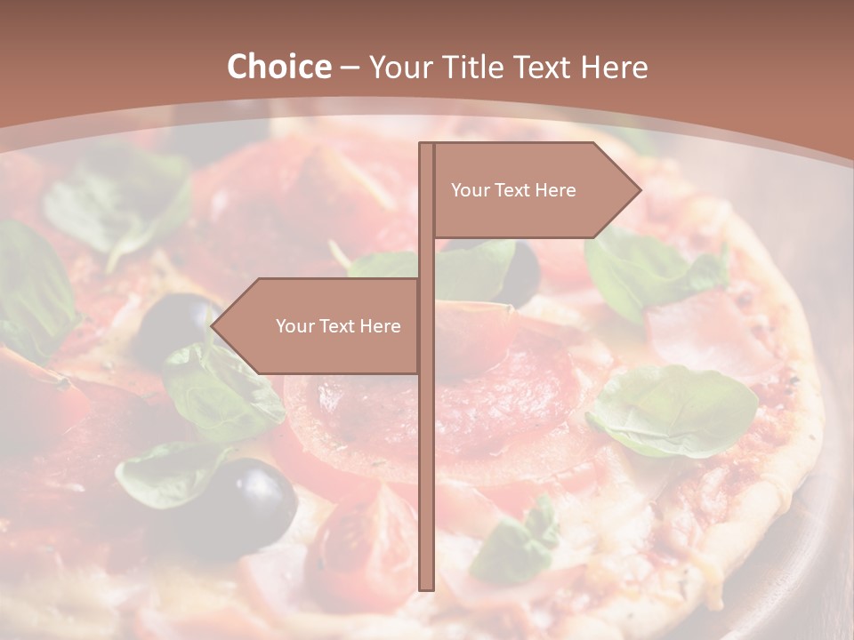 Italian Cuisine Baked Salami PowerPoint Template