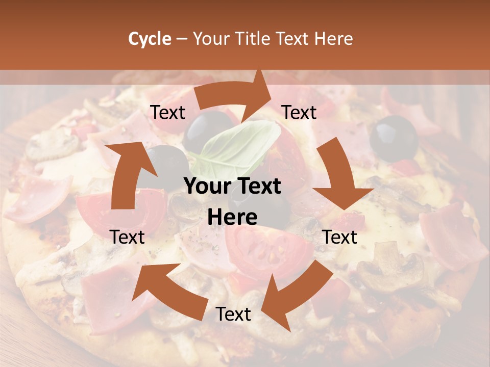 Tomatoes Close Up Chopping Board PowerPoint Template