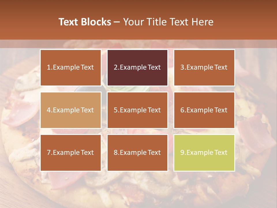 Tomatoes Close Up Chopping Board PowerPoint Template