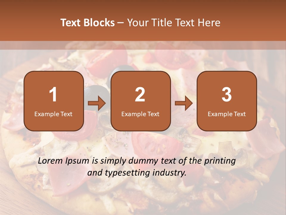 Tomatoes Close Up Chopping Board PowerPoint Template