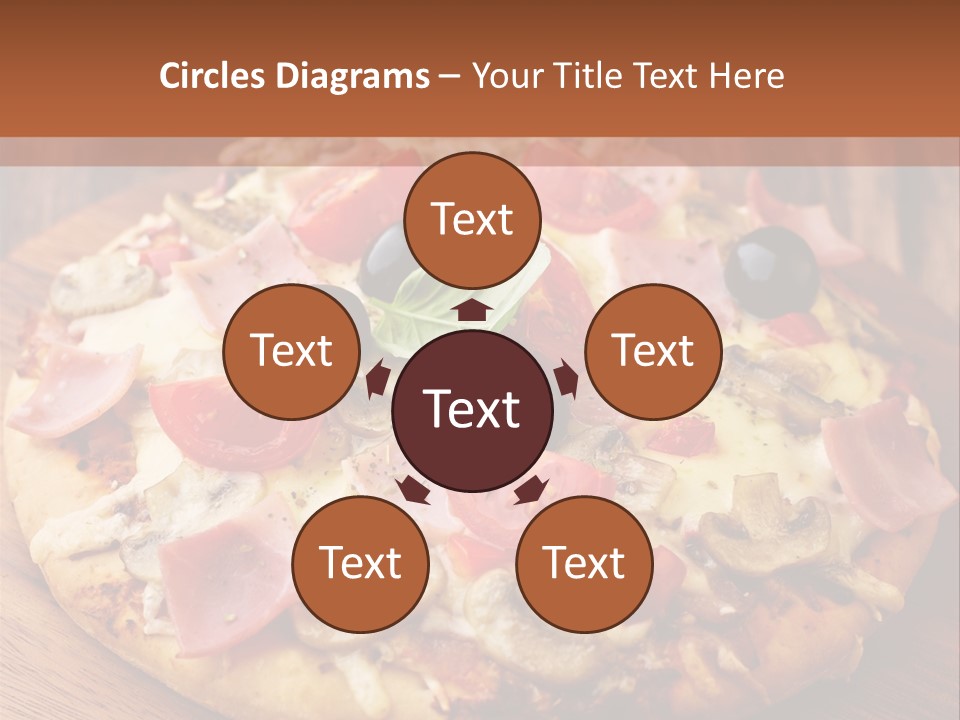 Tomatoes Close Up Chopping Board PowerPoint Template