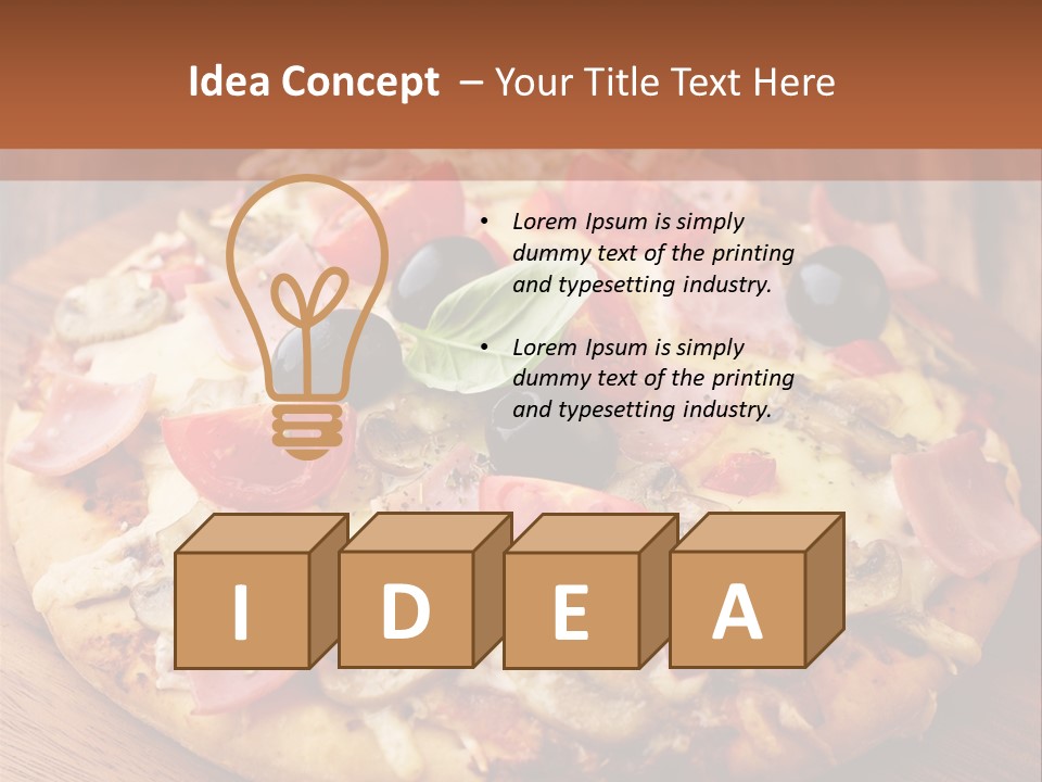 Tomatoes Close Up Chopping Board PowerPoint Template