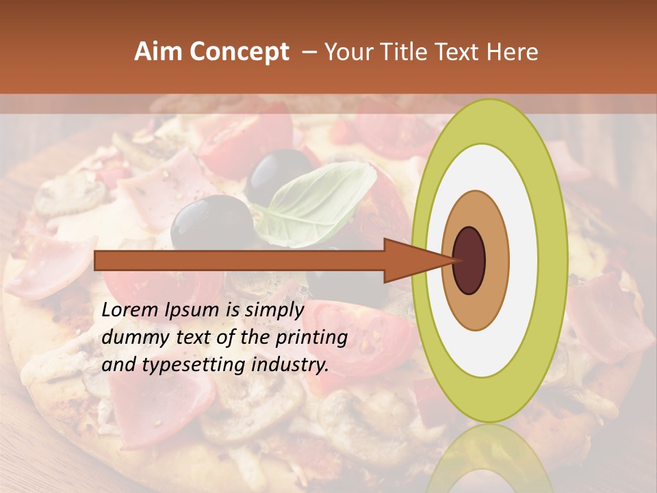 Tomatoes Close Up Chopping Board PowerPoint Template