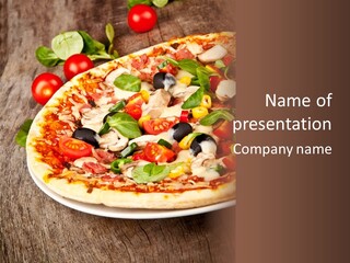 Salami Tasty Sauce PowerPoint Template