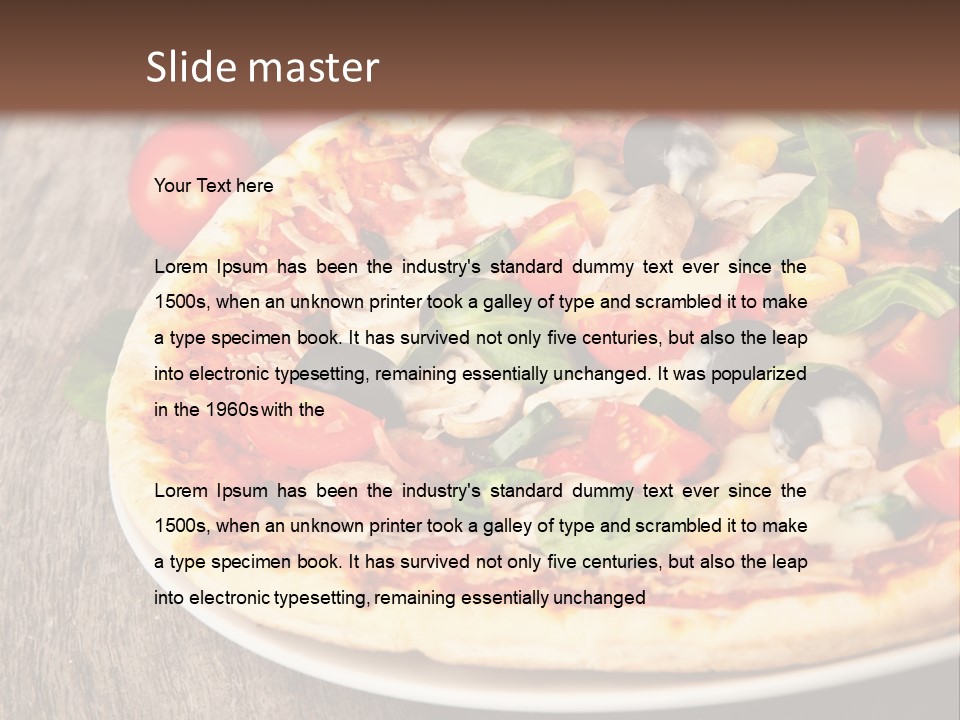 Salami Tasty Sauce PowerPoint Template