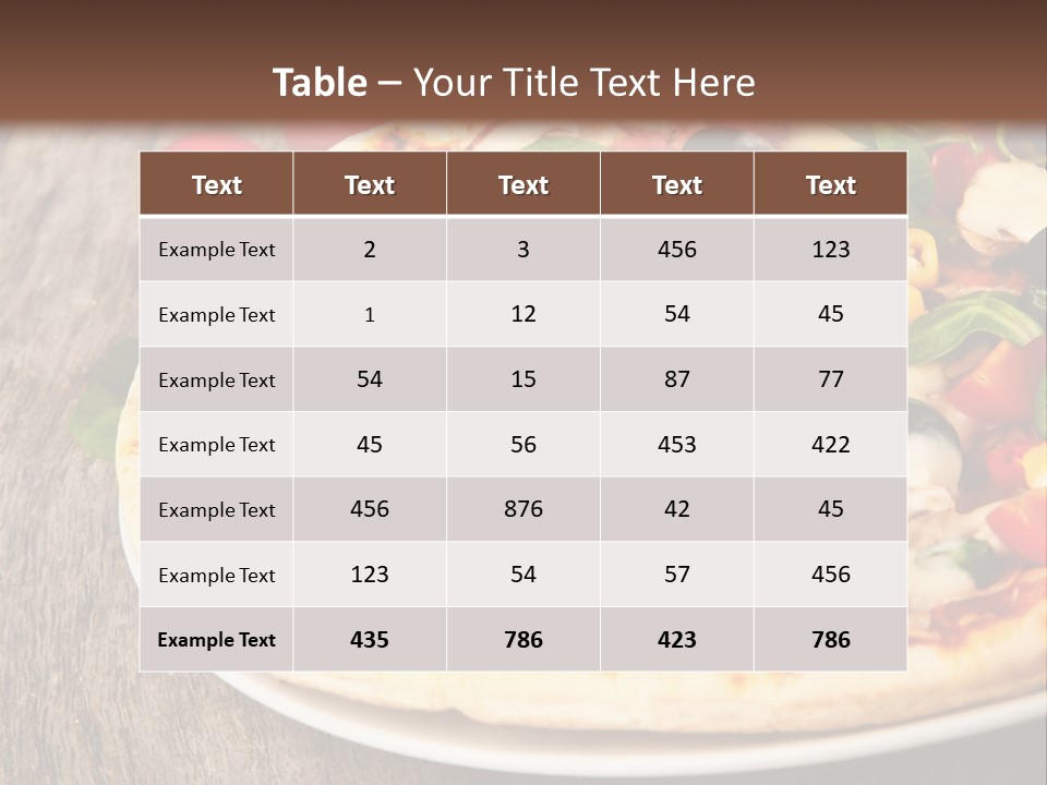 Salami Tasty Sauce PowerPoint Template