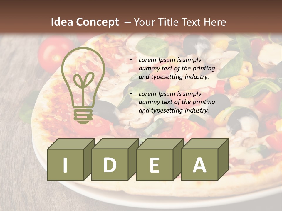 Salami Tasty Sauce PowerPoint Template