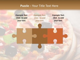 Black Olives Red Pepper Ham PowerPoint Template