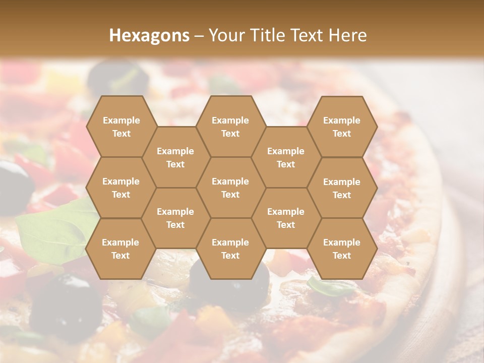 Black Olives Red Pepper Ham PowerPoint Template