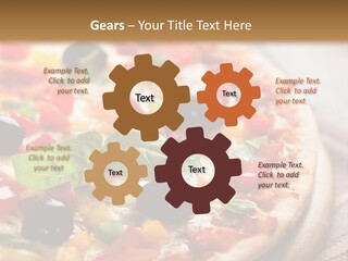 Black Olives Red Pepper Ham PowerPoint Template