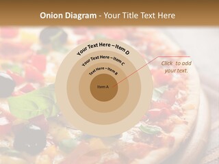 Black Olives Red Pepper Ham PowerPoint Template