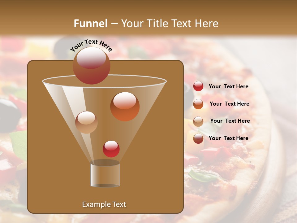 Black Olives Red Pepper Ham PowerPoint Template